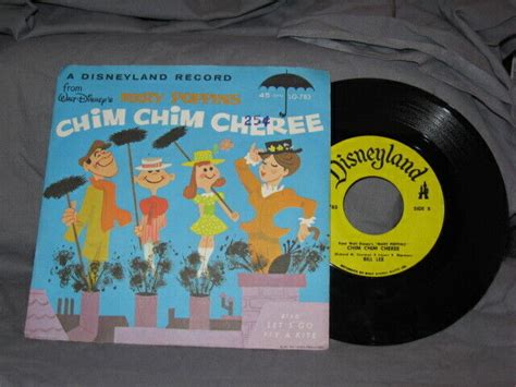 Mary Poppins Chim Chim Cheree Disneyland 45rpm VG+++ | eBay