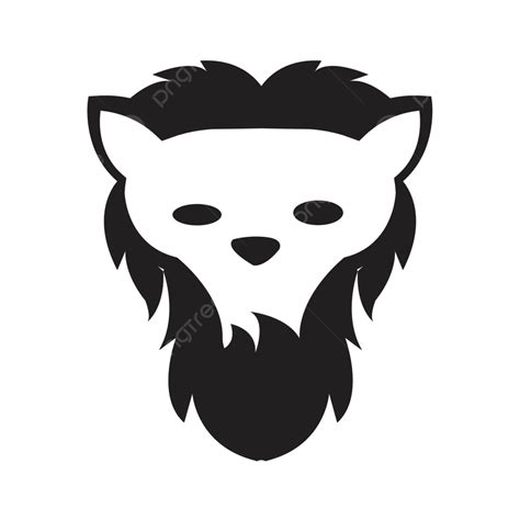 Lion Head Logo Cartoon Style Carnivore Symbol White Vector, Carnivore, Symbol, White PNG and ...