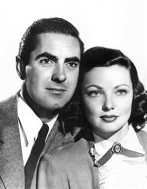 Tyrone Power and Gene Tierney in The Razor's Edge (1946) | Actrices ...