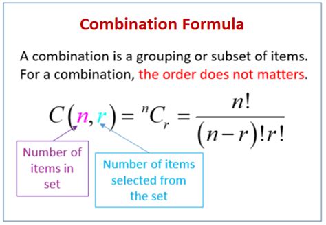 Combinations (video lessons, examples and solutions)