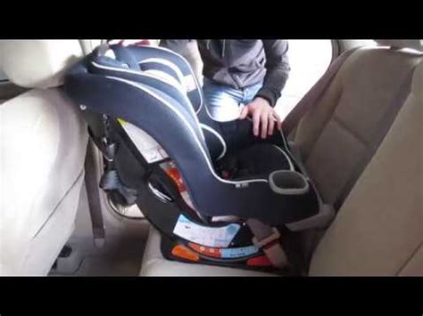 How To Install Graco Extend2Fit Convertible Car Seat Rear-Facing - YouTube