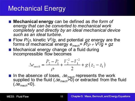 Explore the Formula for Mechanical Energy