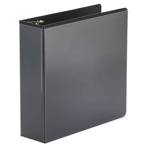 Economy Round Ring View Binder, 3 Rings, 3" Capacity, 11 x 8.5, Black - BOSS Office and Computer ...