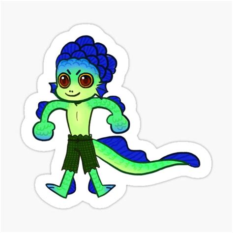 "Luca in his sea monster form" Sticker for Sale by JuDraw | Redbubble