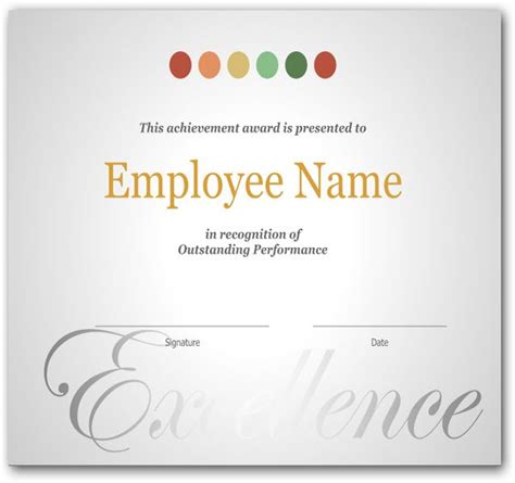 Employee Recognition Certificates Templates Free 6 – Best Templates Ideas