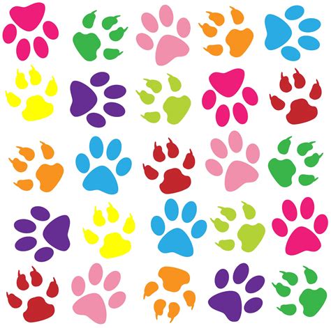 Paw Prints Colorful Background Free Stock Photo - Public Domain Pictures
