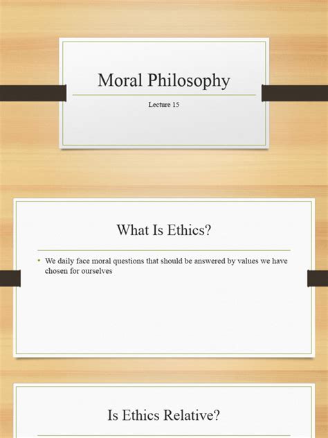 Lecture 15. Moral Philosophy and Ethics | PDF | Hedonism ...