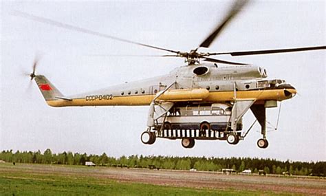 Mil Mi-10 helicopter - development history, photos, technical data