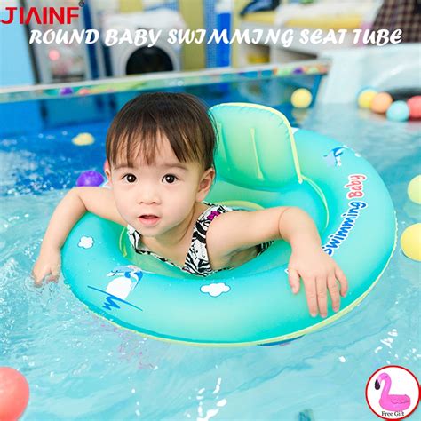 Review Baby Seat Swimming Ring Inflatable Infant Swimming Pool Floating Kids Accessories Bathing ...