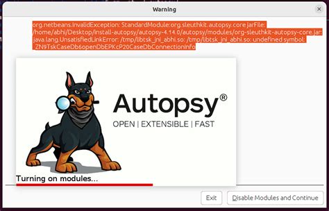 org-sleuthkit-autopsy-core.jar: java.lang.UnsatisfiedLinkError - Autopsy Help - Autopsy and The ...