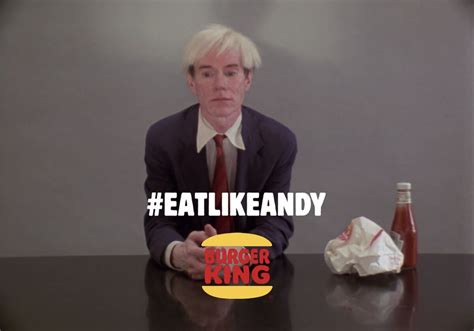 Burger King Aired Footage of Andy Warhol Eating a Whopper as its Super Bowl Ad - Artsy News