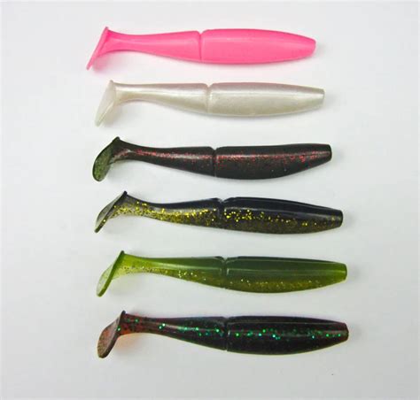 5 Pcs Japan New Fishing Soft Bait For Bass Plastic Lure Swimbait Soft Shad T Shape 100mm/12g-in ...