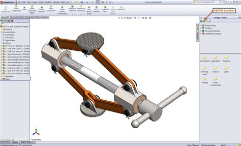 Using the SOLIDWORKS Design Library for Quick Access to Files