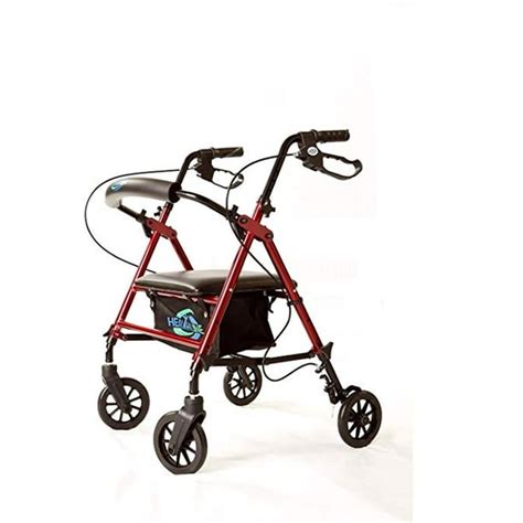 Walker With Seat and Brakes, Lightweight Walker for Seniors, Adjustable ...