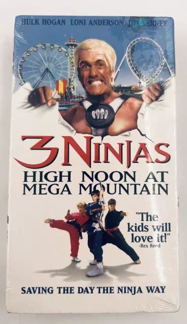 HULK HOGAN 3 Ninjas High Noon At Mega VHS Sealed Rare Promotional ...