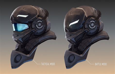 Helmet concept, Armor concept, Futuristic helmet