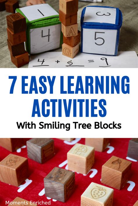 7 Easy At Home Learning Activities with Blocks - Moments Enriched