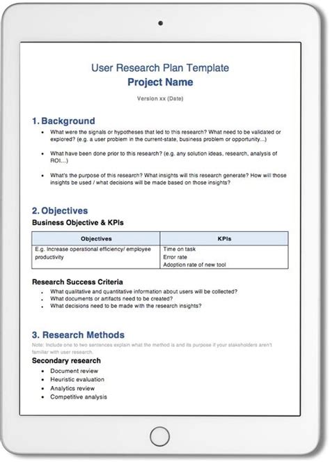 UX Research Templates