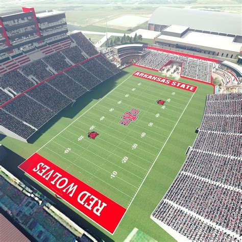 👀 the new north endzone project renderings. Info and details at the Red ...