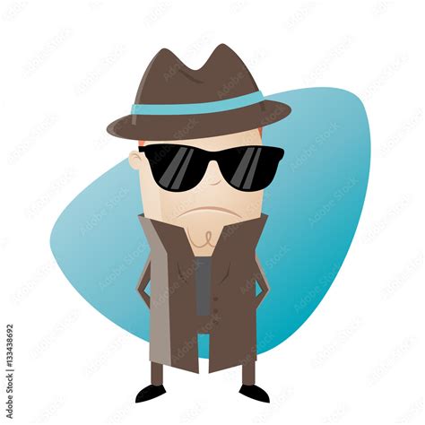 secret agent clipart Stock-Vektorgrafik | Adobe Stock