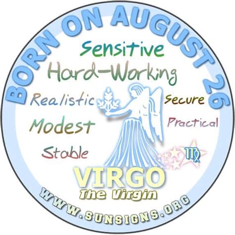 August 26 Zodiac Horoscope Birthday Personality - SunSigns.Org