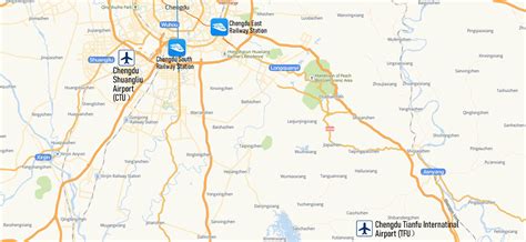 Chengdu Tianfu Airport Map, Location, Map of TFU Airport