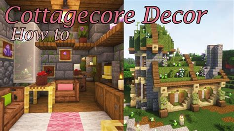 Minecraft Cottagecore Decor | How to Decorate a Moss Cottage - YouTube