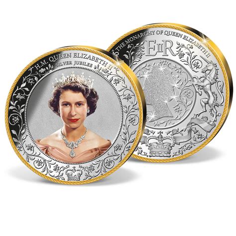 Queen Elizabeth II Silver Jubilee Colossal Commemorative Coin | Gold ...