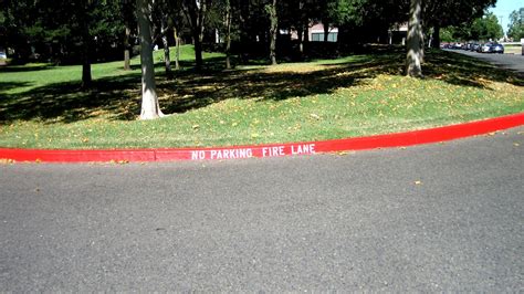 Fire lane - Painted Curb - Paint Choices