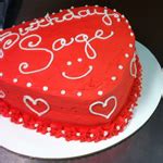 Heart Shaped Yellow or Chocolate Cake (Includes Gluten Free option)