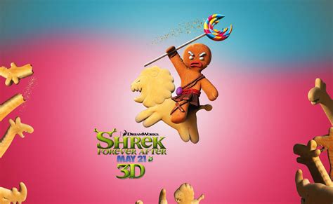 Download Shrek Forever After Feisty Gingerbread Man Wallpaper ...