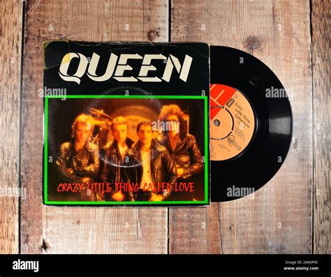 Queen - Crazy little thing called love 7 inch single Stock Photo - Alamy