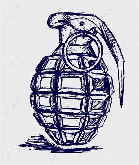 Grenade Drawing at GetDrawings | Free download