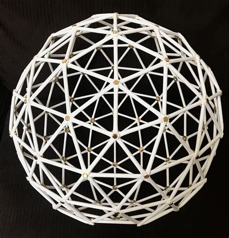 Geodesic Sphere 3v (3 frequency) Tabletop Model Kit (17" Diameter) in 2021 | Geodesic sphere ...