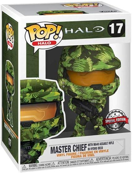 FUNKO POP VINYL HALO MASTER CHIEF MA40 ASSAULT RIFLE W HYDRO DECO #17 ...