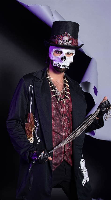 Men's Voodoo Dude Costume, Men's Voodoo Costume, Men's Magician Costume ...