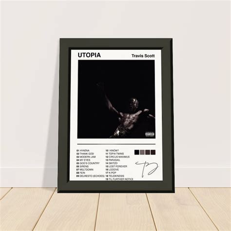 Travis Scott Poster Utopia Album Cover Framed Poster High Quality Gift - Etsy