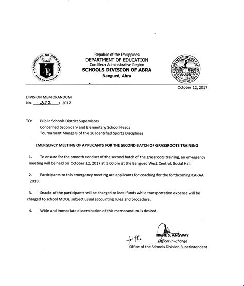 DepEd Division Memo Archives - Page 12 of 25 - Welcome to the official website of DepEd ABRA