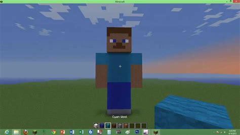 how to build a minecraft steve statue - YouTube