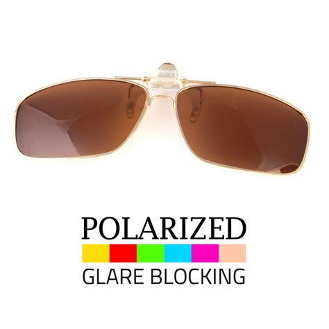 POLARIZED FLIP UP CLIP ON SUNGLASSES 100% UV 400 PROTECTION FISHING METAL FRAME - Walmart.com