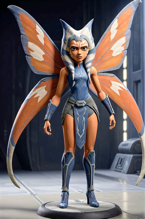 Come Wars Ahsoka Tano butterfly girl figurine by CathryneDelamort on ...