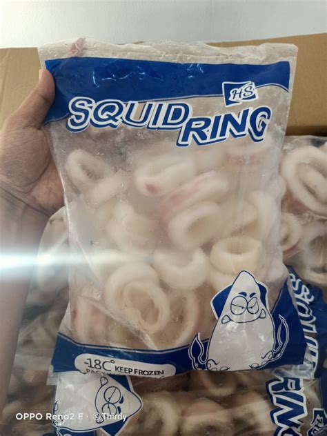 FROZEN SQUID RING 10KGS, Food & Drinks, Chilled & Frozen Food on Carousell