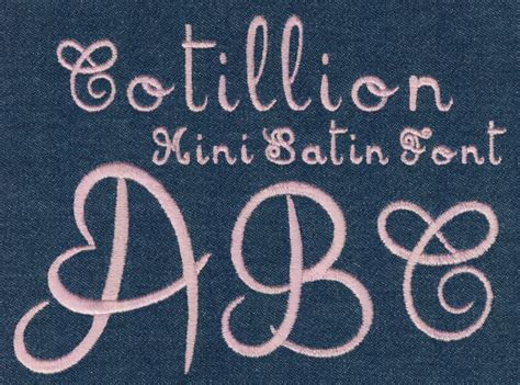 680 Cotillion Mini Satin Font - Jolson's Designs