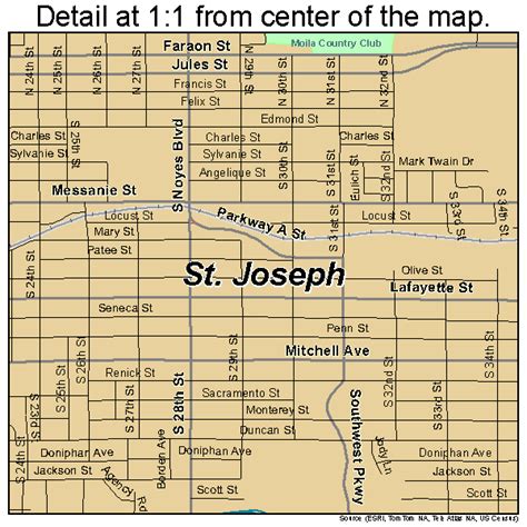 St. Joseph Missouri Street Map 2964550