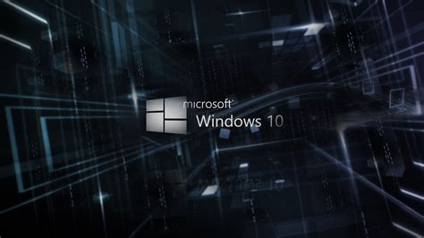 Papéis de Parede Microsoft Windows 10 logotipo, fundo 3D 1920x1080 Full ...