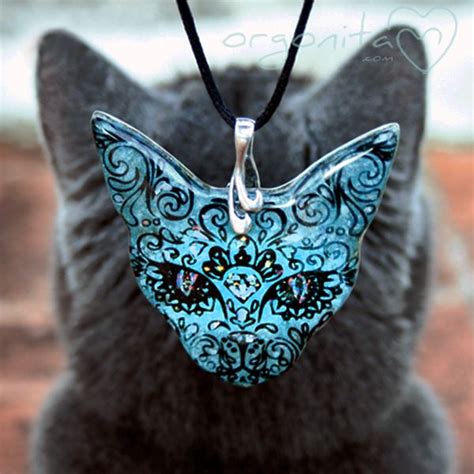 ESFINGE ∞ Colgante de Orgonita con Gato Turquesa sphynx tatuado - ORGONITAS personalizadas. Made ...