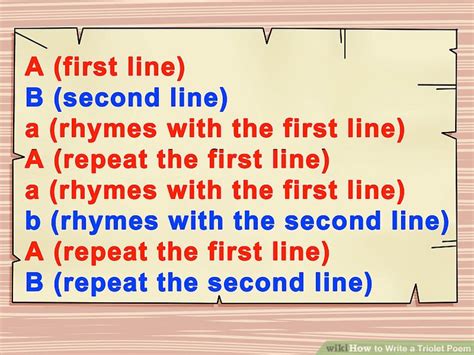 How to Write a Triolet Poem: 9 Steps (with Pictures) - wikiHow