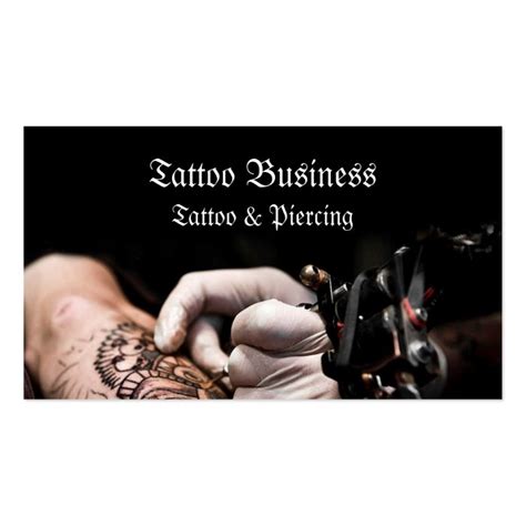 Tattoo artist salon Business Card | Zazzle