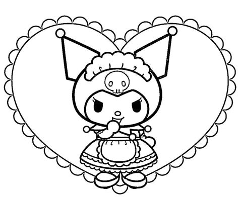 Kuromi Sanrio Boyama Sayfası – Boyama Online