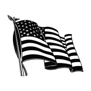 American Flag Black And White Waving Clip Art Library 70225 | Hot Sex Picture